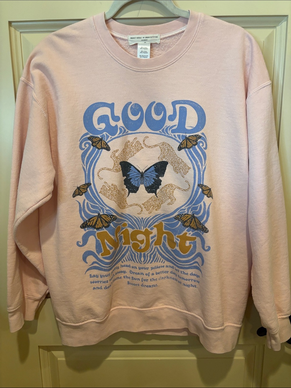 Good Night Pink Graphic Sweatshirt